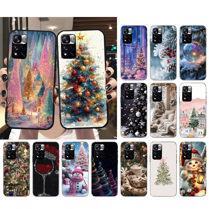 

Phone Case For Xiaomi Redmi note 14 Pro 14 13 12 11 10 Pro 14S 12S 11S Redmi 14C 13C 10 Christmas Tree