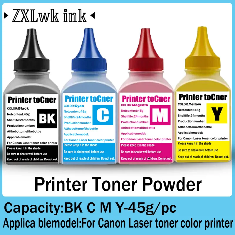 Polvo de recarga de tóner compatible con las impresoras láser a color Canon MF654Cdw MF651cw MF657Cdw MF656Cdw MF655CDW