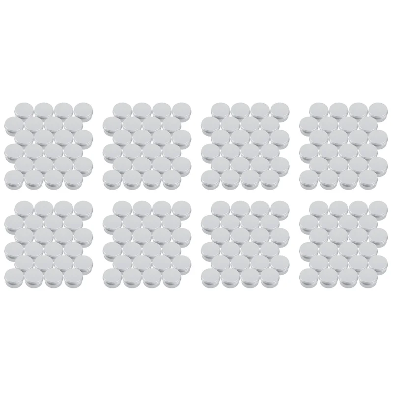 

AS94-30 мл серебряные маленькие алюминиевые круглые контейнеры для хранения бальзама для губ с завинчивающейся крышкой для бальзама для губ, косметика (упаковка из 192)