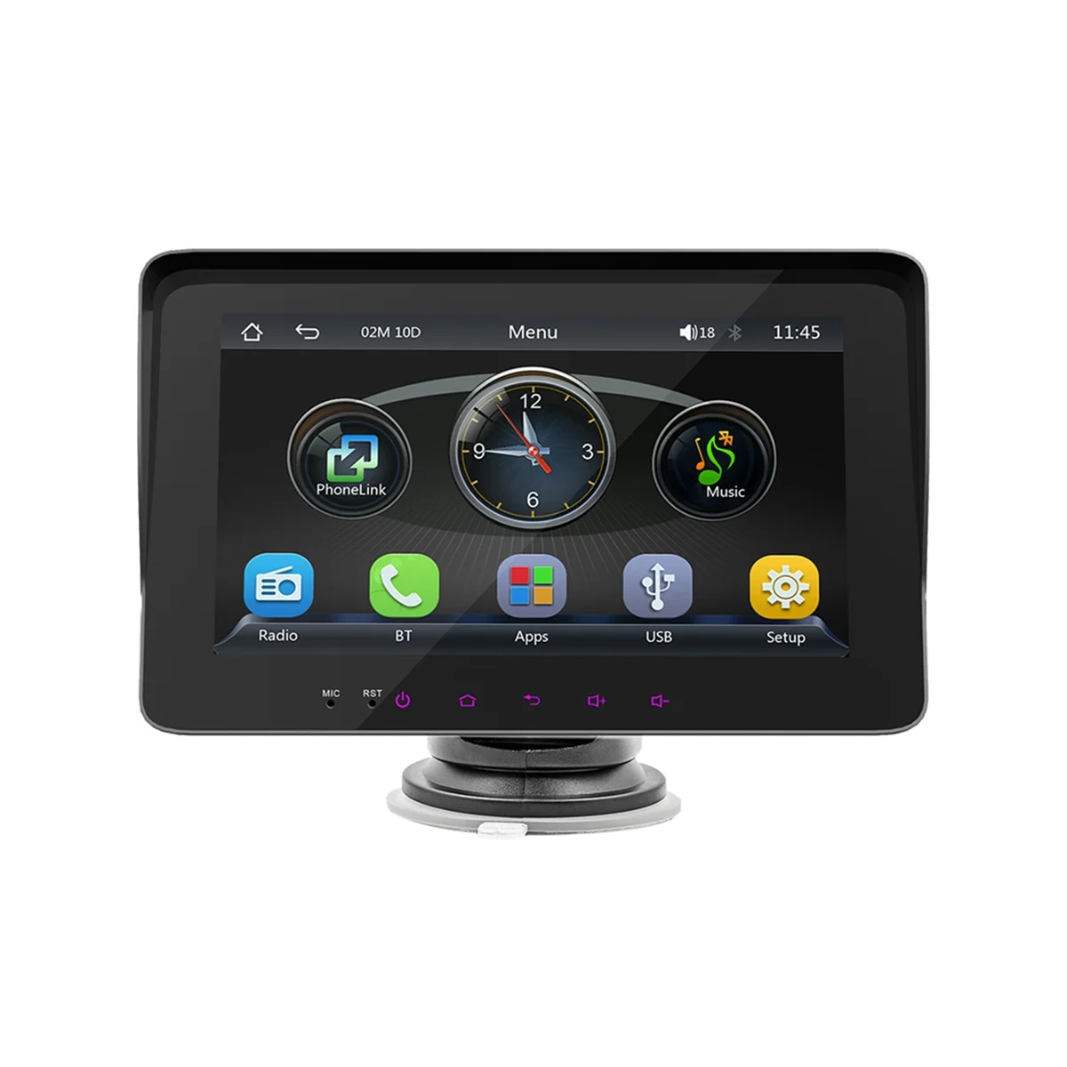 For 7 Inch Android Universal Car Mp5 with Carplay Central Control Multimedia Player, Panel Buttons All-In-One