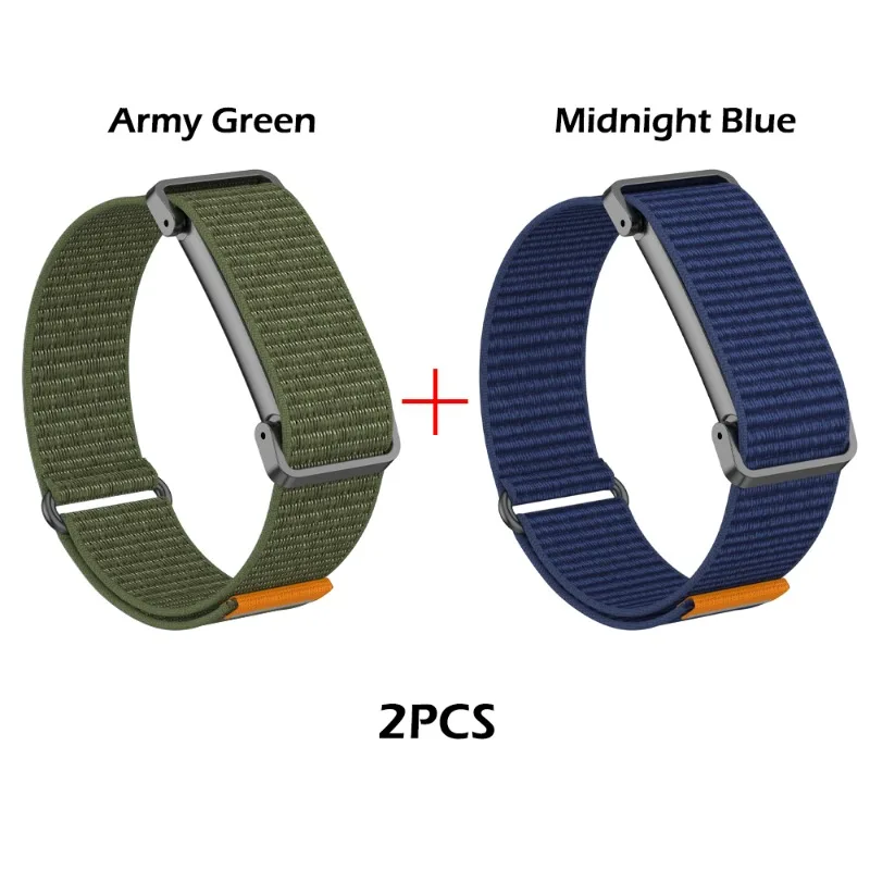 Gewebtes Nylon-Geflecht-Sportarmband für Google Fitbit Air, dehnbar, leicht, atmungsaktiv, verstellbares Schlaufenarmband.