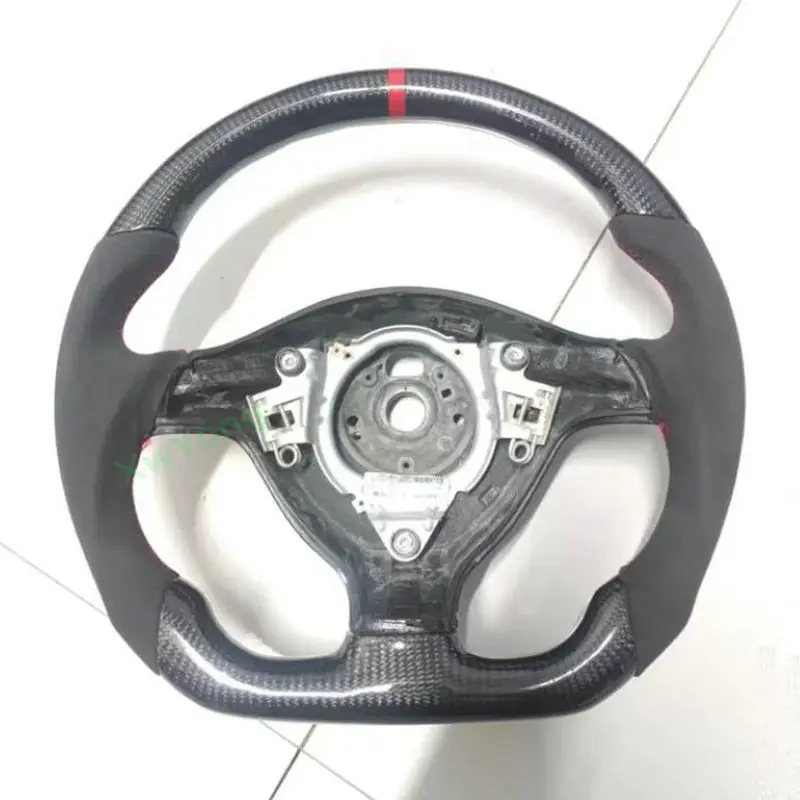 100% Real Carbon Fiber Steering Wheel With Leather / Alcantara For VW Volkswagen Golf 4 Mk4 GTI 1997-2003