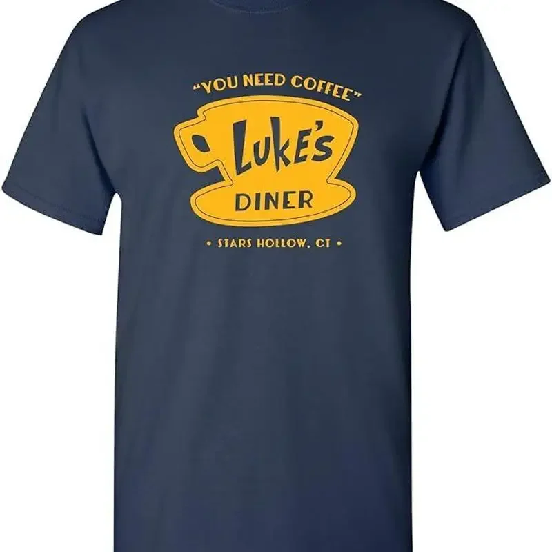 Luke s Diner Stars Hollow Coffee Novelty TV Show T Shirt