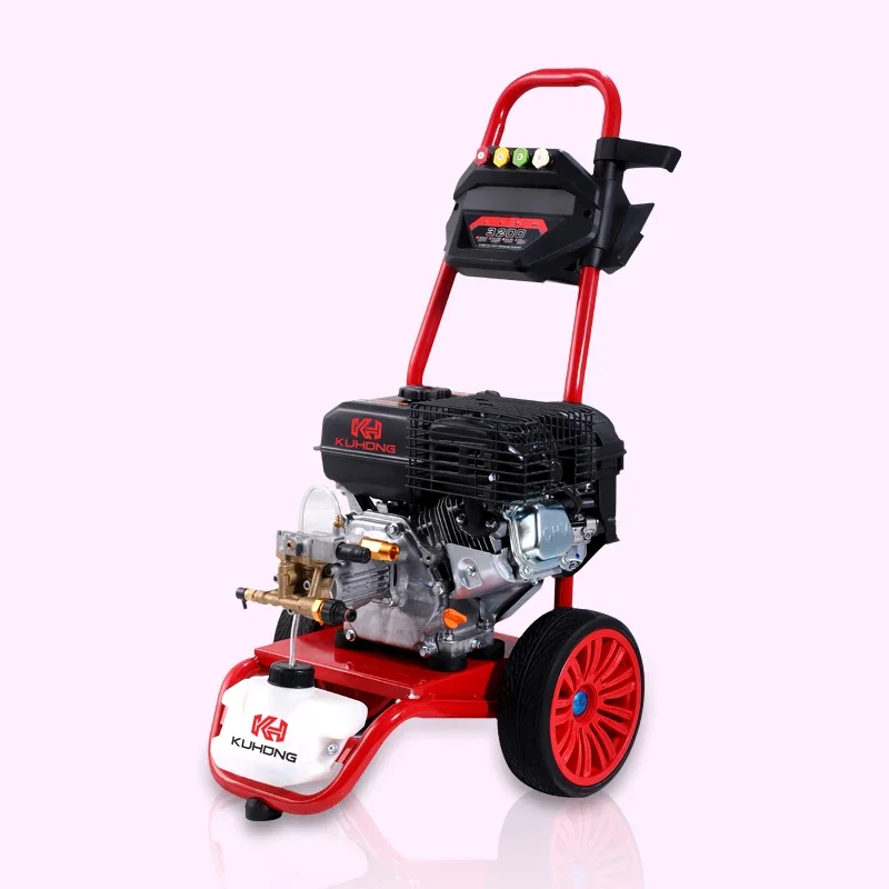 Kuhong QA high pressure jet cleaner petrol commercial  pressure power washer car ga s high pressure power washer