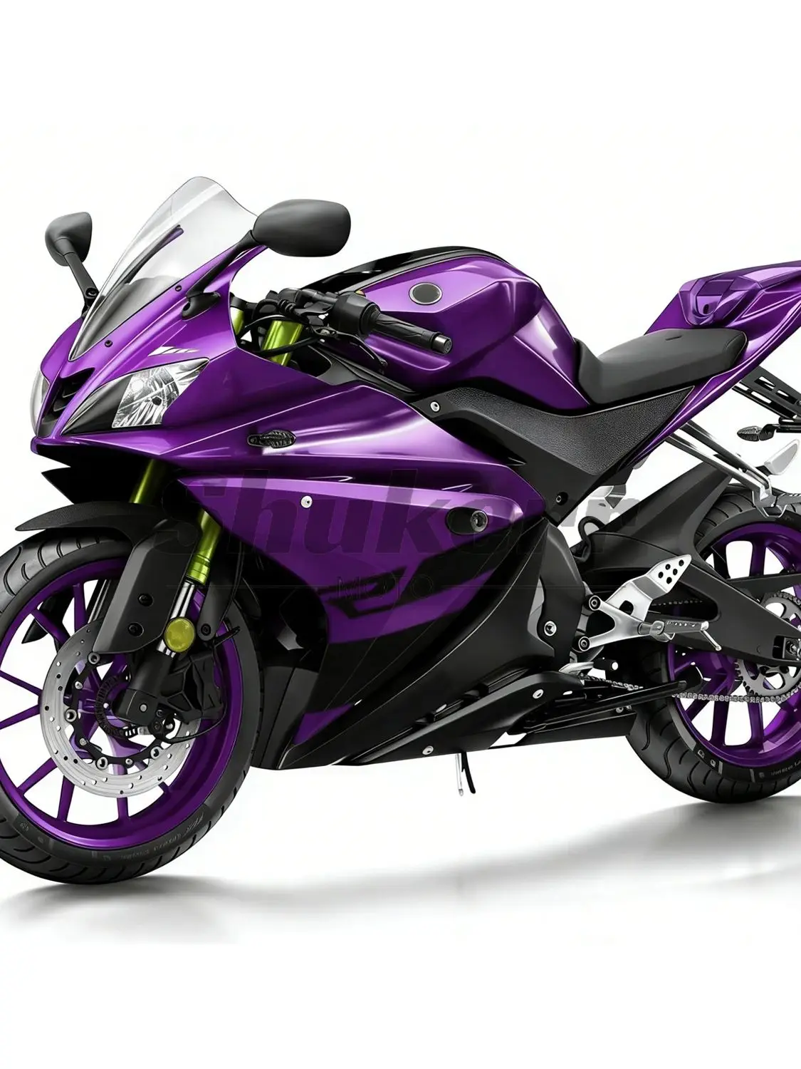 Zestaw owiewek motocyklowych, plastikowe elementy, formowane wtryskowo, pasuje do Yamaha Yzf R125 2008-2012, zestaw paneli nadwozia Yzf-R125 2013-2018, kolor fioletowy. — 2