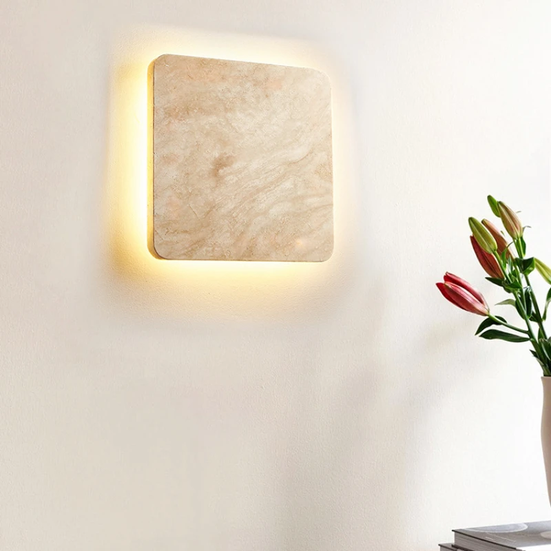 New Butter Style Bedroom Square Wall Lamp Post Modern Minimalist Designer Creative Decorative Wall Lamp For Hallway Living Room