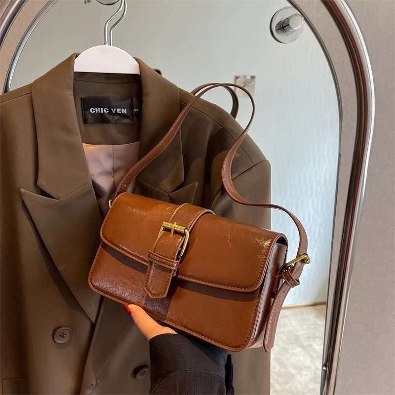 

French Fashionable Crossbody - Niche New Style Trendy High-End Exquisite Versatile European American Sweet Retro Women's Bag