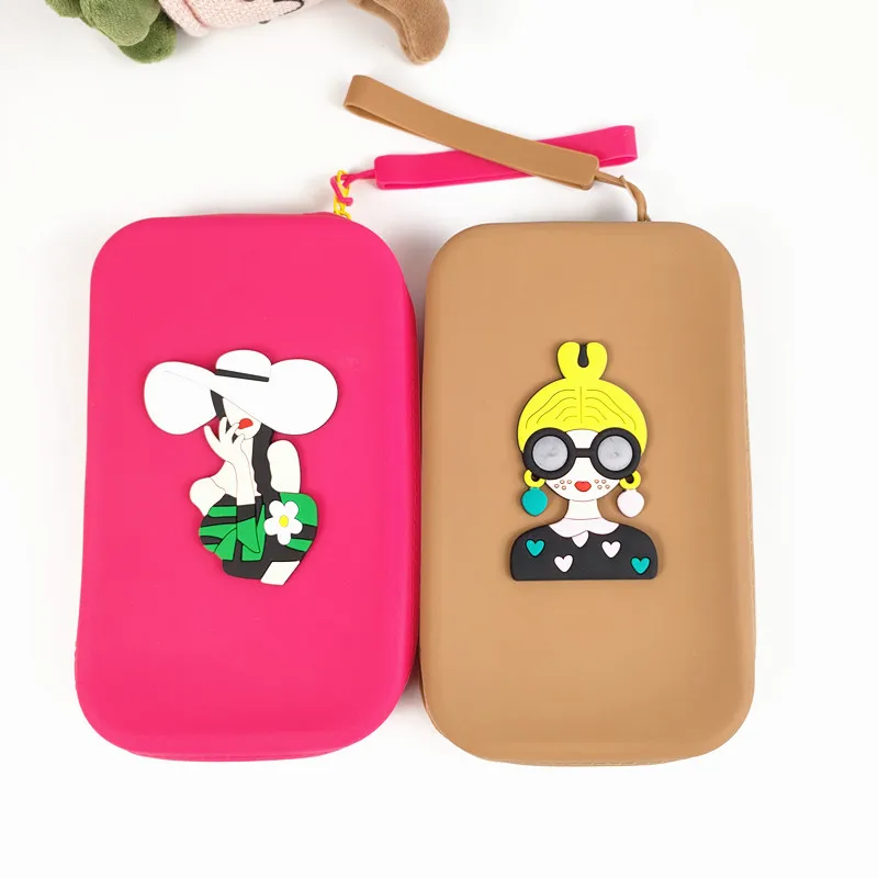 New Square Shape Coin Purse Large Capacity Waterproof Earphone Organizer Multi-Purpose Cosmetic Storage Bag Travel B1