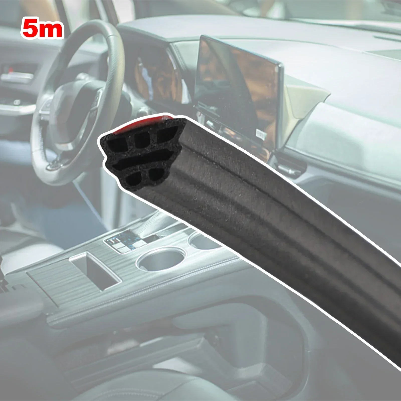 3-Layer Rubber 11mm X 9mm 1pc Brand New Car Door Seal Strips High Quality Seal Strip Accessories Sound Insulation