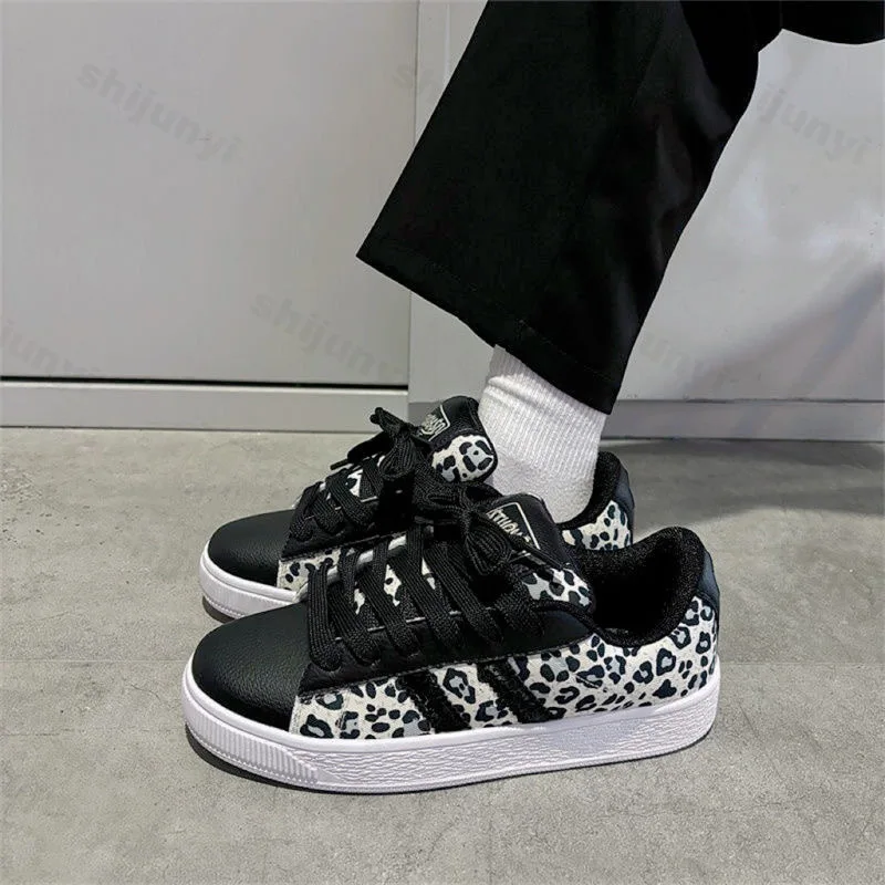 

Women's Shoes Fashion Street Skateboard Shoes New Casual Sport Shoe Vintage Leopard Print Design Women Shoes Sneakers for Women