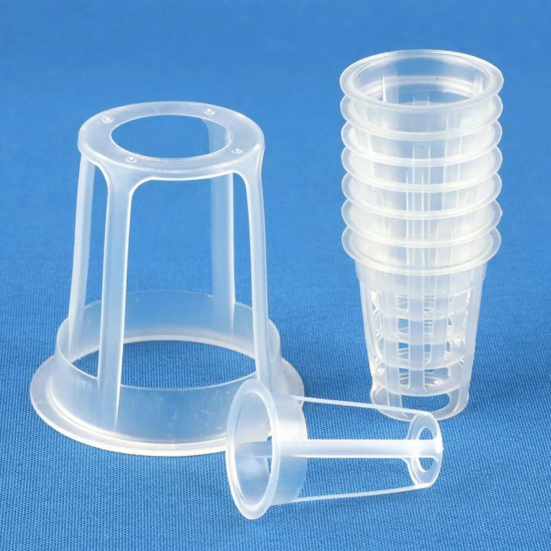 100pcs Net Pot Garden Vegetable Soilless Grow Hydroponic Basket Multi-Size Aeroponics Plastic Planting Mesh Pot
