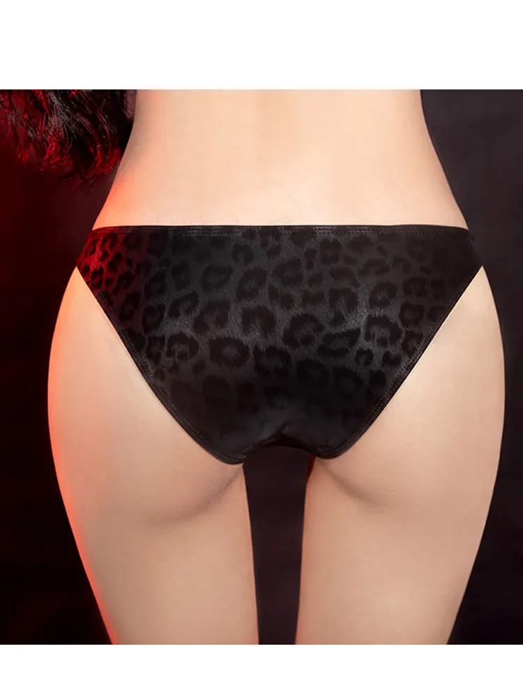 Flirting Women's Panties Low Waisted Underwear Leopard Snake Three-dimensional Print Allure Sexy Underpants Woman Briefs