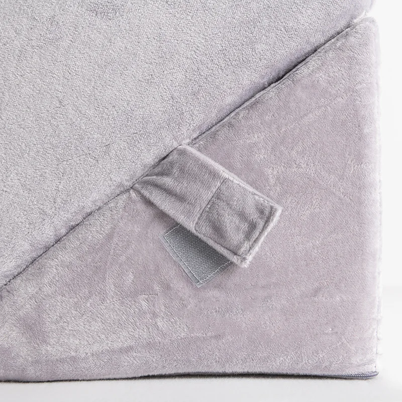 Backrest Cushion Triangular Wedge Pillow at The Head of The Bed, Padding Sponge Right-angled Pillow, Bed Seam Triangular Cushion