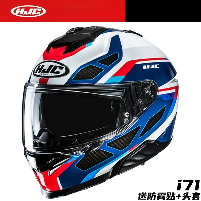 Hjc I71 Motorcycle Helmet ECE DOT Certification Men Full Face Double Lens Racing Off-road Helmet Capacetes Cascos Para Moto