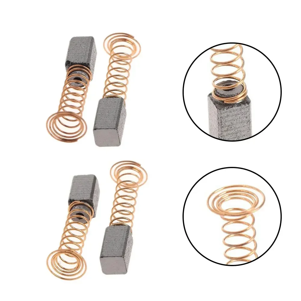 Power Tools Carbon Brush 4Pcs For Electric Motor Jade Engraving Metal 4.8*5.5*7.3mm For 200/4000 Drill