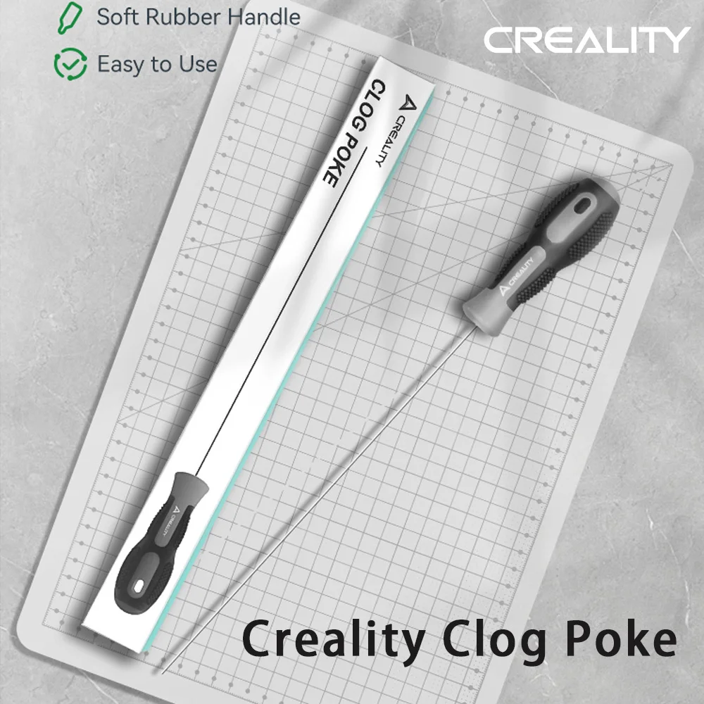 Creality Original Clog Poke Extended Design Soft Rubber Handle for All FDM 3D Printer Adjustment Tool 3d Printer Parts