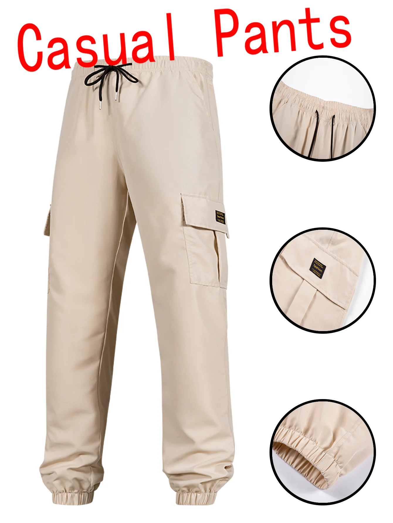 

Fashionable men’s work pants – comfortable, breathable and practical with multiple pockets Ideal for spring autumn and summer ou
