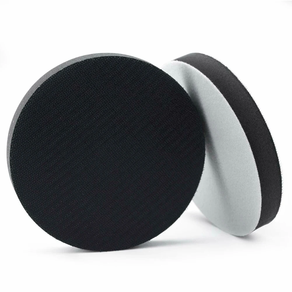 2 Pcs Premium 5 Inch and Soft Sponge Interface Sanding Discs for Close Edge Sanding and Improved Abrasive Cutting