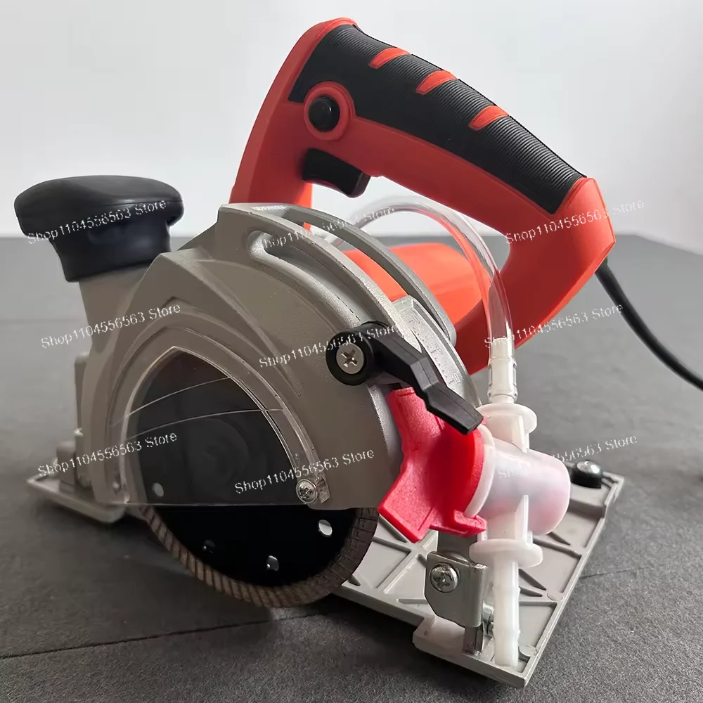 ​​1400W Track Saw with Guide Rail, 125mm Plunge Cut Circular Saw for Marble & Tile, Electric Precision Cutter​​