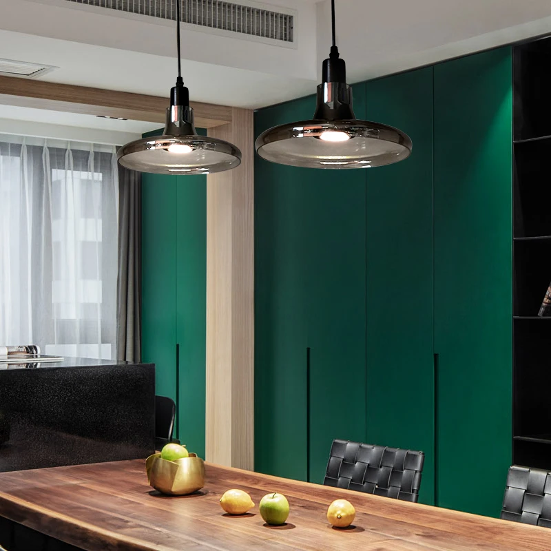 Modern Simple Pendant Lights Led Glass Hanglamp For Dining Room Bedroom Nordic Home Decor Loft Lamp Bar Luminaire Suspension