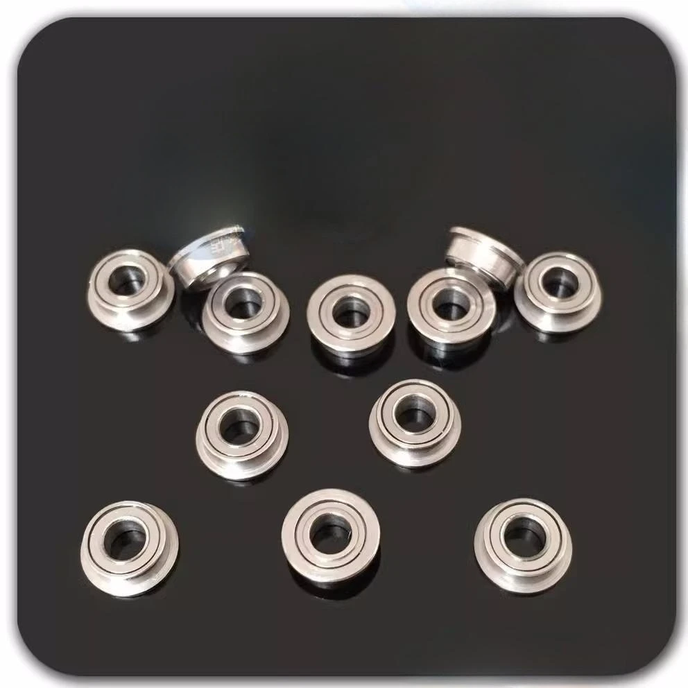 100pcs F682ZZ Flanged bearing LF520ZZ 2x5x2.3 mm miniature flange ball bearings F682 2*5*2.3 mm