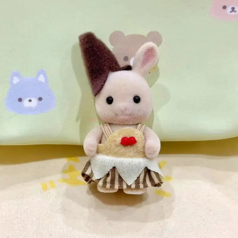 Ensemble de costumes banane des familles sylvaniennes, Mini figurine d'action, poupées de maison de jeu mignonnes, scénario Parent-enfant, cadeaux d'anniversaire pour enfants, nouvelle collection