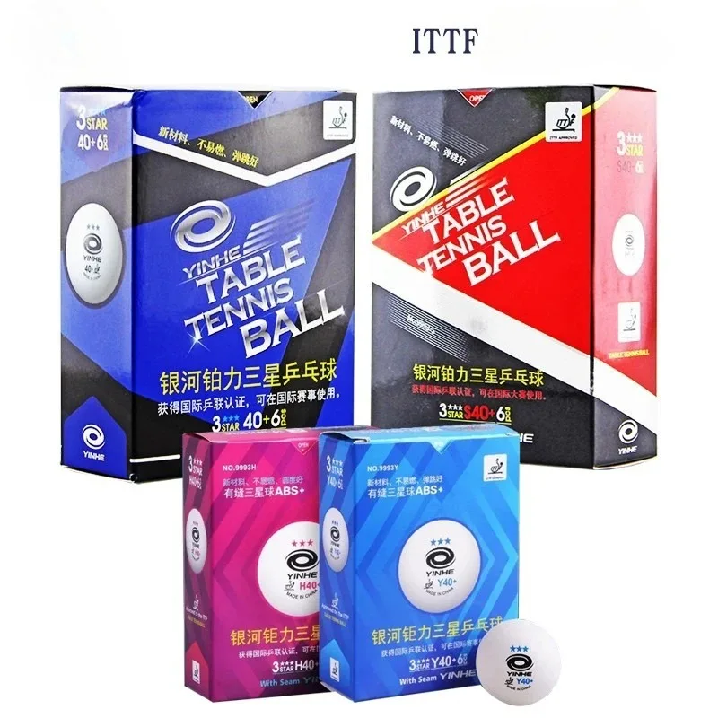 

yinhe 3-Star Y40+ H40+ Table Tennis Balls (3 Star, New Material 3-Star Seamed ABS Balls) Plastic Poly Ping Pong Balls
