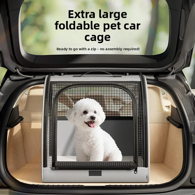 Travel Car Dog Bed Pet Car Seat Cover for Back Seat Waterproof Vehicle Mat for Dogs Portable Non Slip SUV Bench Protector Crate