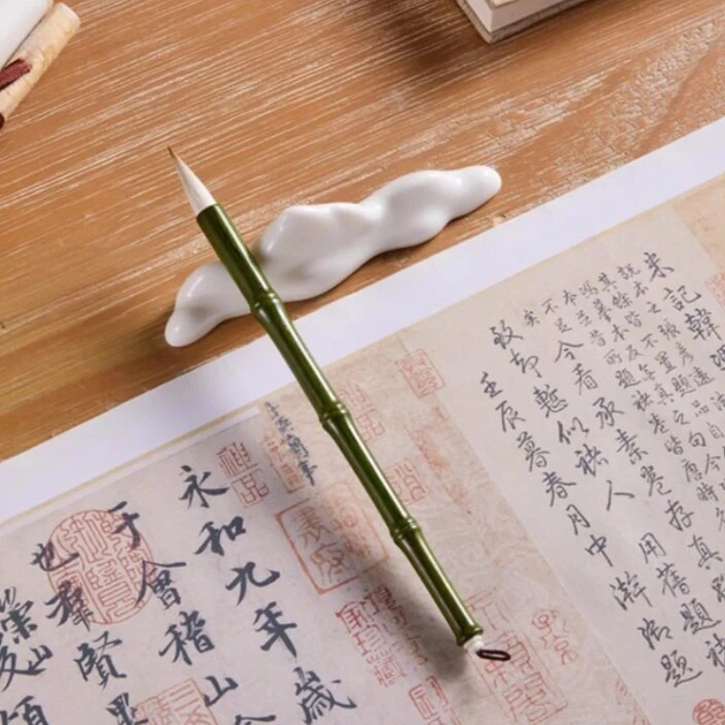 Mixed Hair Regular Script Calligraphy Brush Special for Copying Calligraphy Model Book Beginner Practise Writing Painting Supply