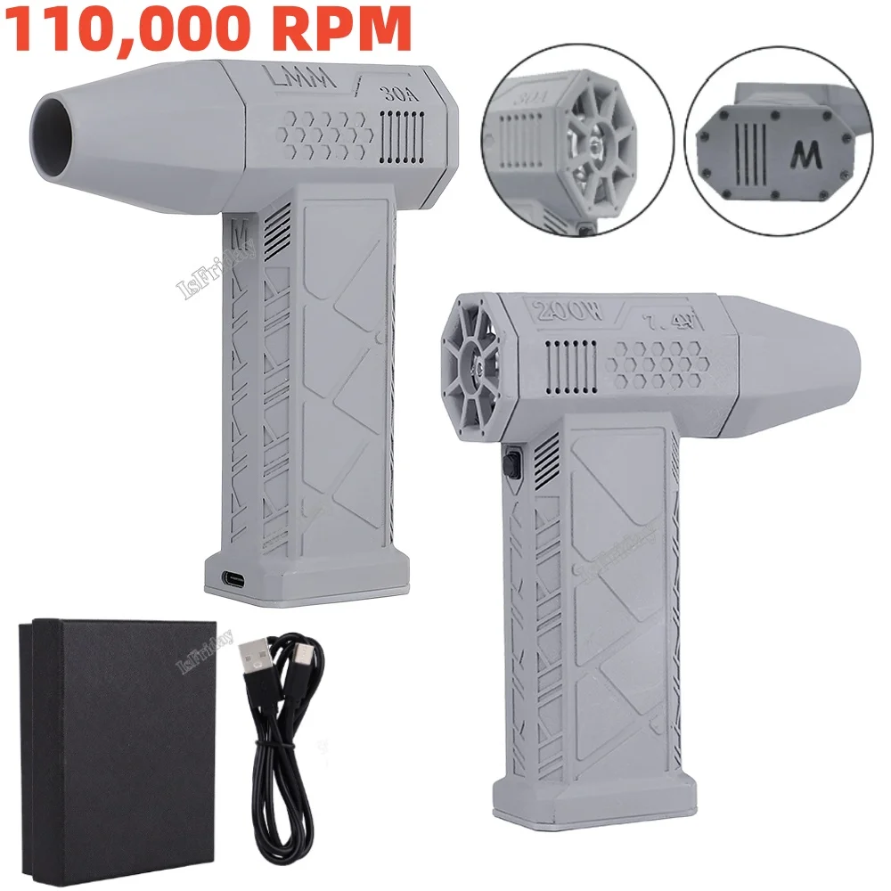 Mini Turbo Violento Ventilador Jet Turbo 110000 Ventilador Poderoso Rpm 45 m s com Ventilador de Duto de Alta Velocidade Ventilador de ar Secador Elétrico Jetdry