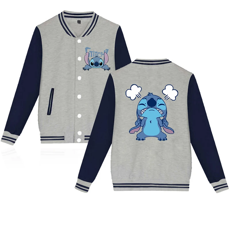 Fashion Stitch Disney Hoodie Baseball Jacket Men Women Sweatshirt Kids Boys Girls Harajuku Jackets Streetwear College Coats