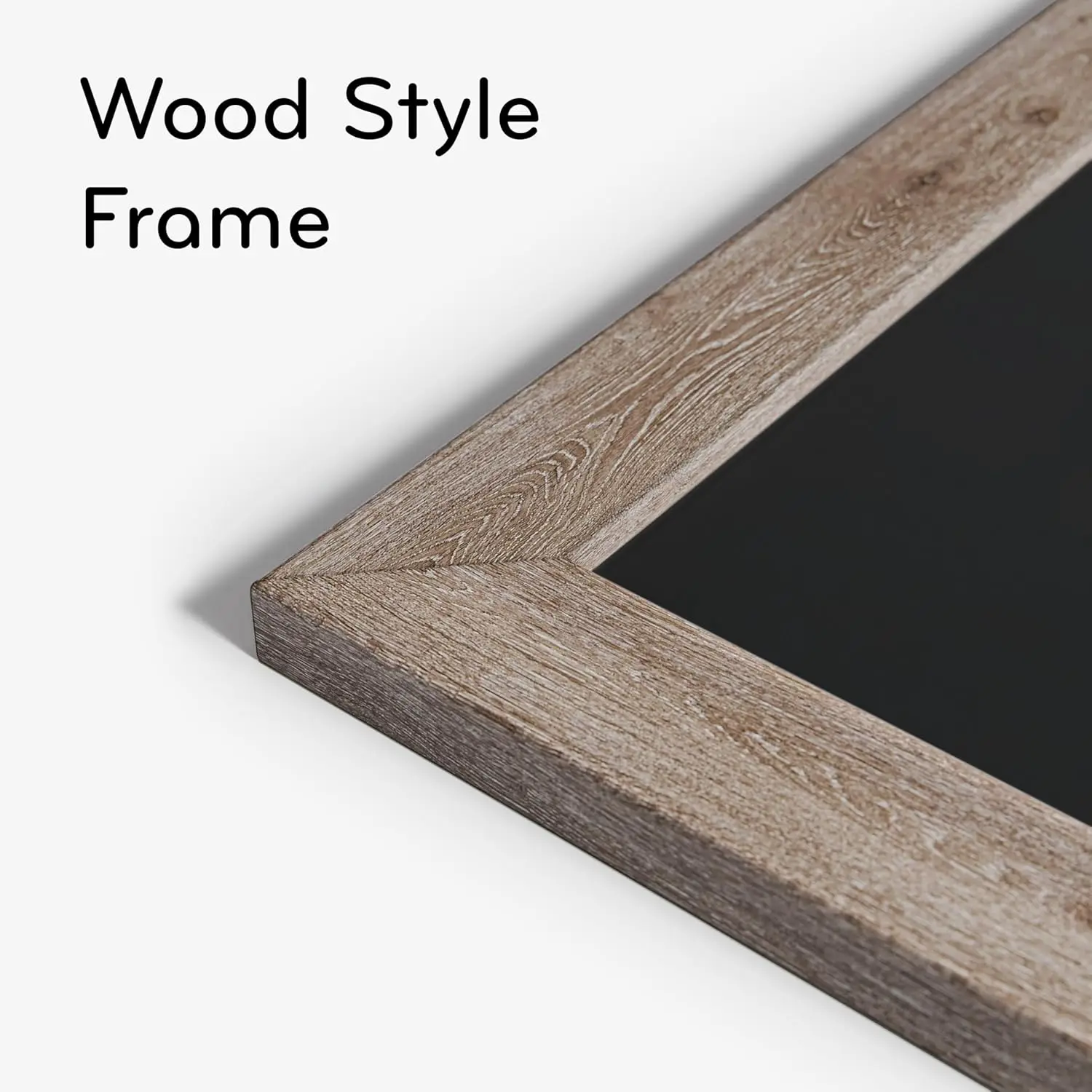 24x36 Rustic Wood Magnetic Chalkboard with Matte Surface for Office, Home, or Classroom