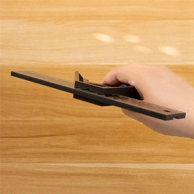A74U 250mm Multifunctional Combined Square Ruler Movable 45-Degree Right-Angle Crutch Measuring Tool