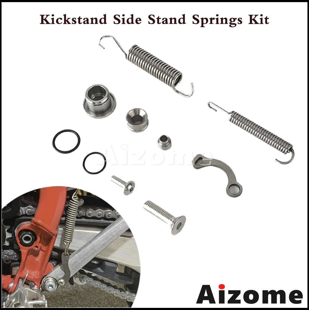 ​Kickstand Side Stand Springs Screw Kit Motorcycle For 150 200 250 300 350 400 450 500 530 XC XCW XCF XCFW EXCF EXC EXCR 2008-16