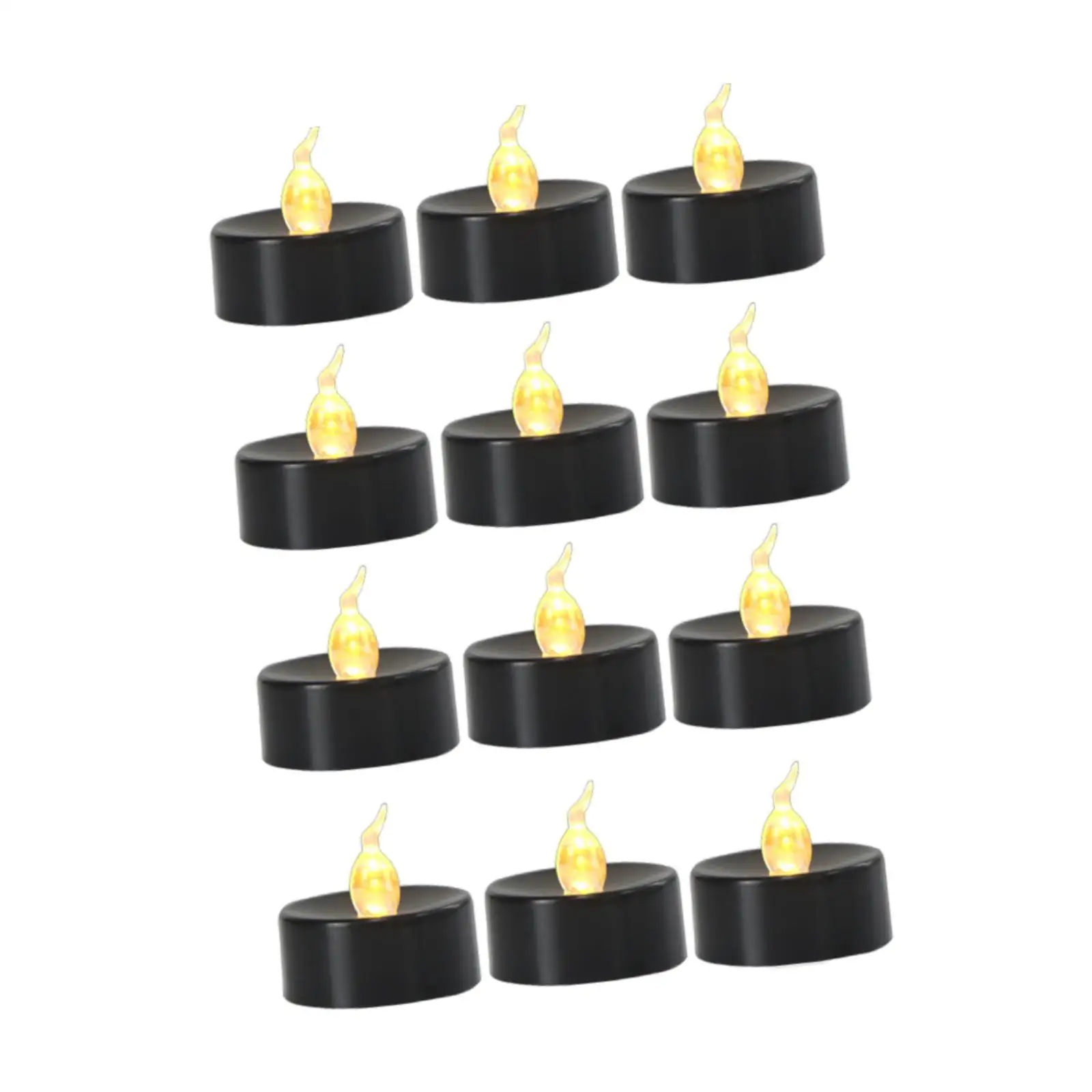 12 Pieces Tea Lights Candles Flameless Flickering Battery Operated Holiday Gift LED Tea Lights for Holiday Decor Home Decoration