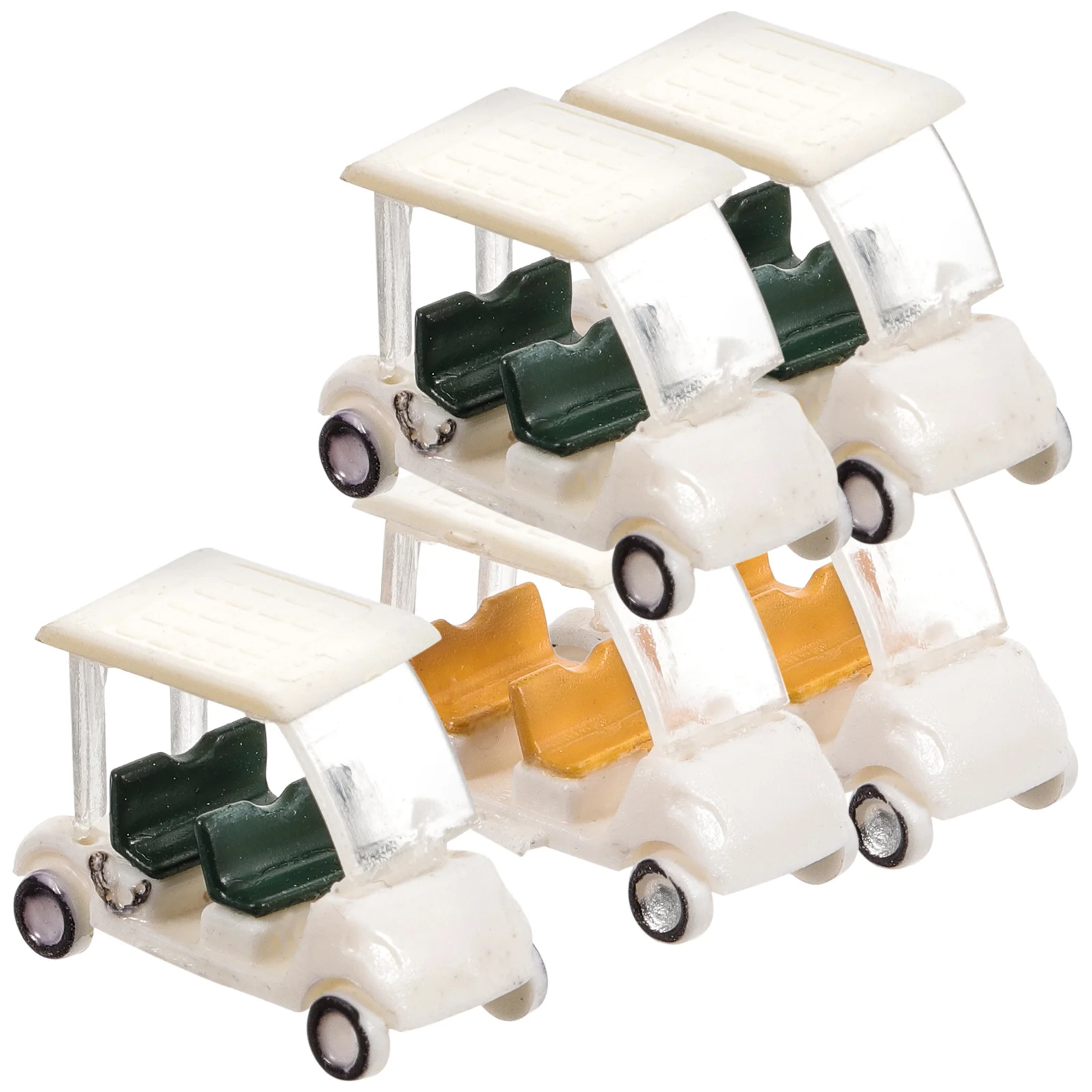 

5 Pcs Micro Landscape Sand Table Model DIY Making Toys Golf Lovers Gift Cart Outdoor Decor Decorations Mini Models