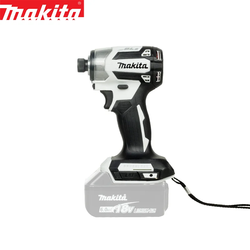 Makita-japonês recarregável impacto chave de fenda elétrica, DTD173, Linha Nacional, Motor sem escova, DTD173Z M, roxo