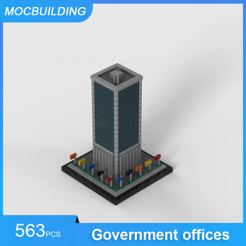 MOC Building Blocks Architecture Melbourne Skyline & Micro-Scale Government Offices Model Collection Display Toys Gifts 1071PCS