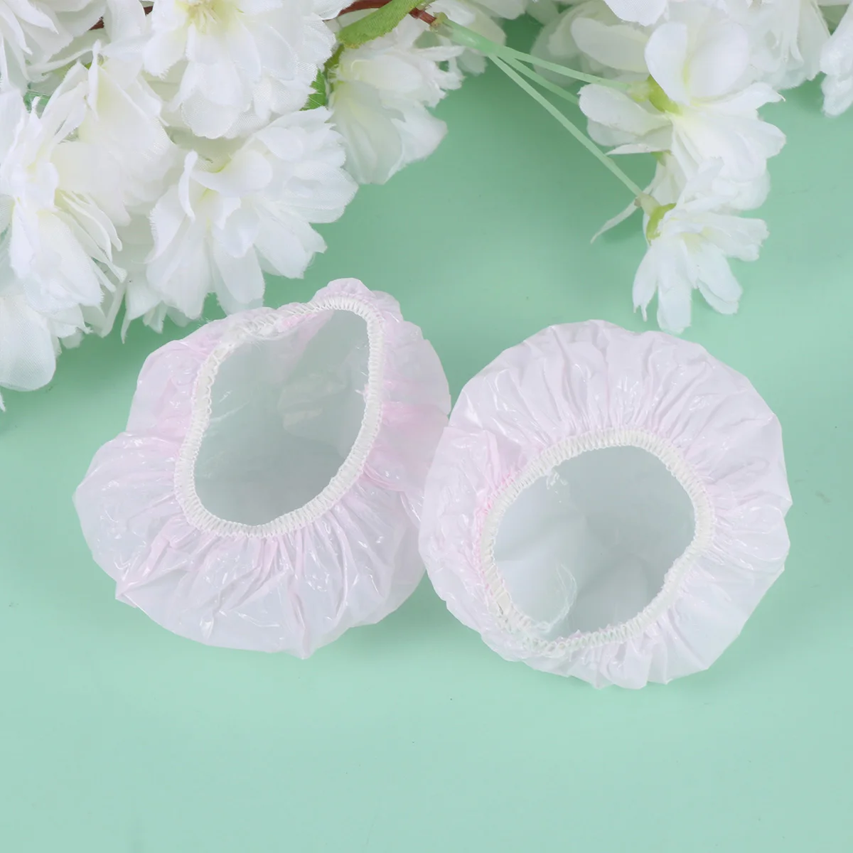 

Waterproof Ear Cover Salon Protection Disposable Earmuff Noise Reduction Hairdressing Shower Personal Use Elastic Fits