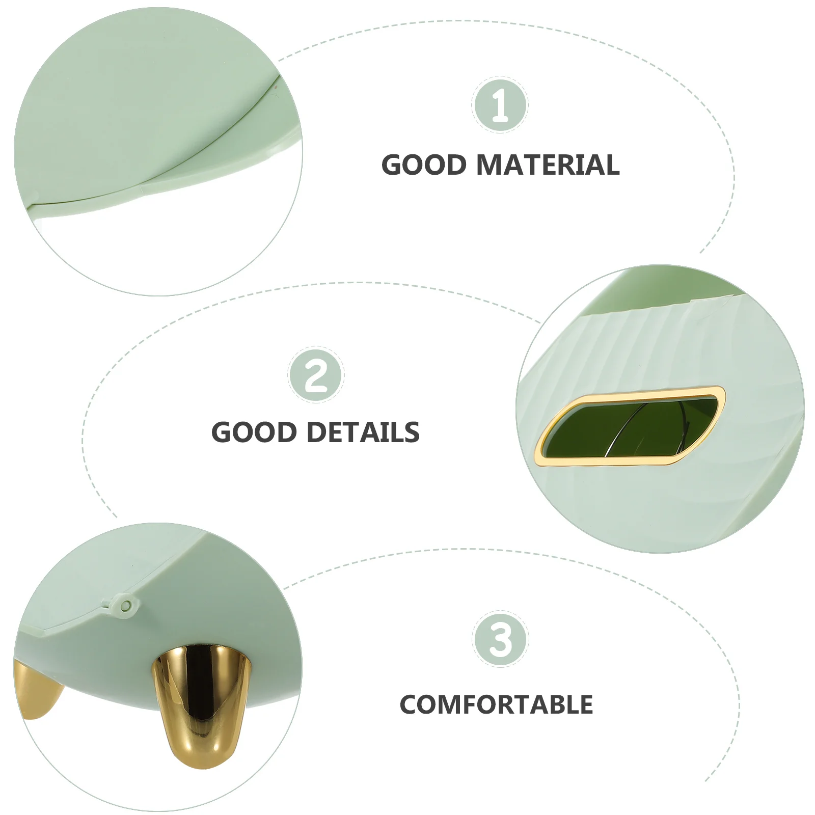 

Multifunctional Tissue Box Desktop Organizer Elegant Storage Holder for Home Office Living Room Tissue Box Sundries Organizer