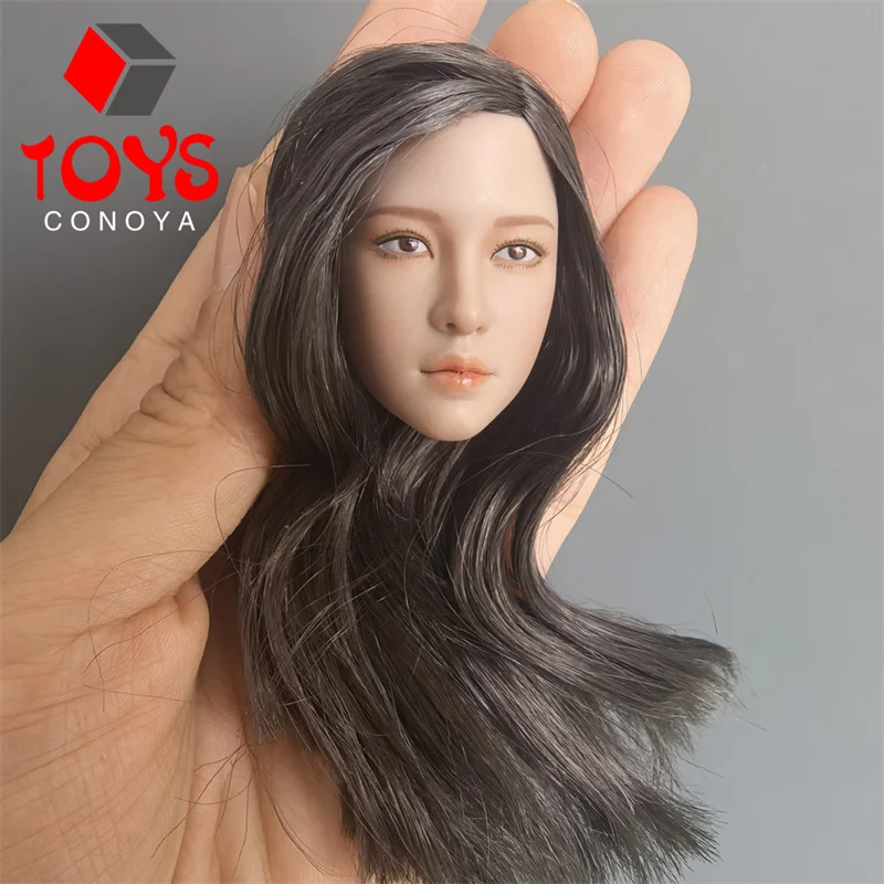 1/6 مقياس الجمال الآسيوي رئيس نحت نحت نموذج صالح 12 ''TBL أنثى الجندي Suntan عمل الشكل الجسم