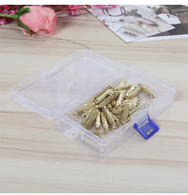 Transparent Lockable Storage Box Small Object Storage Container Fishing Gear Accessories Box Cosmetic Crafts Jewelry Plastic