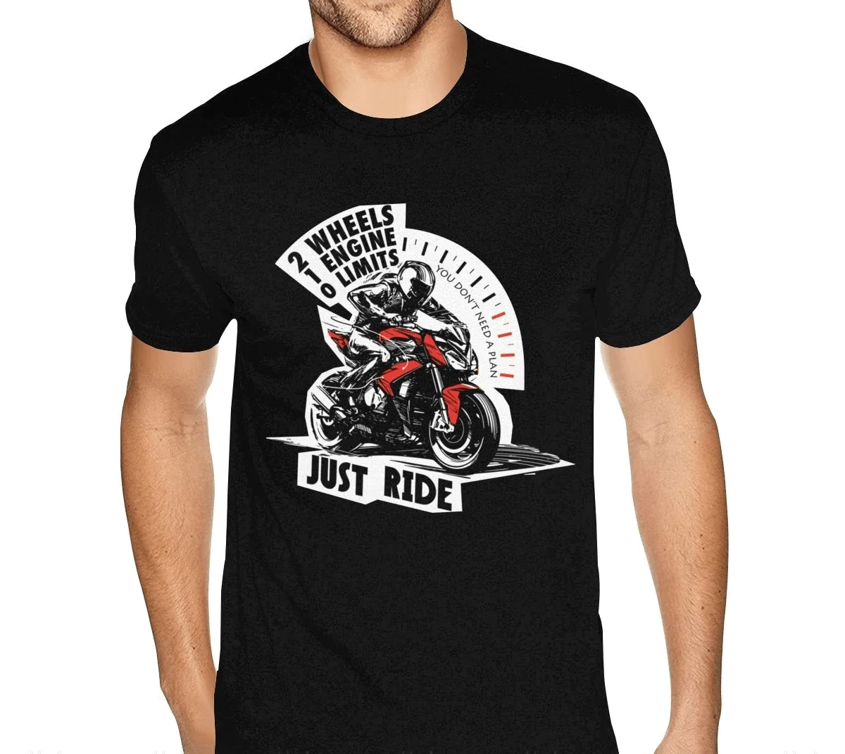 Tee-Shirt De Moto Pour Homme Motar Just Ride High-end Luxury Unisex Style Both of Men and Women