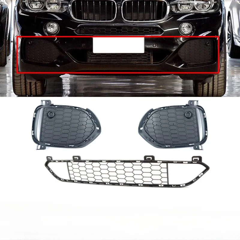 

Front Bumper Center Left/ Right Lower M Grille for BMW X5 F15 2013-2018