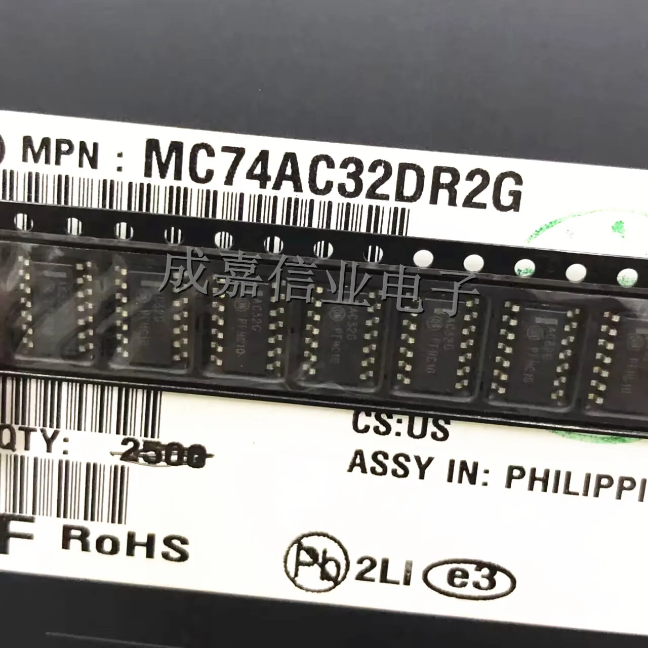 10pcs/Lot MC74AC32DR2G SOP-14 MARKING;AC32G OR Gate 4-Element 2-IN CMOS 14-Pin Operating Temperature:- 40 C-+ 85 C