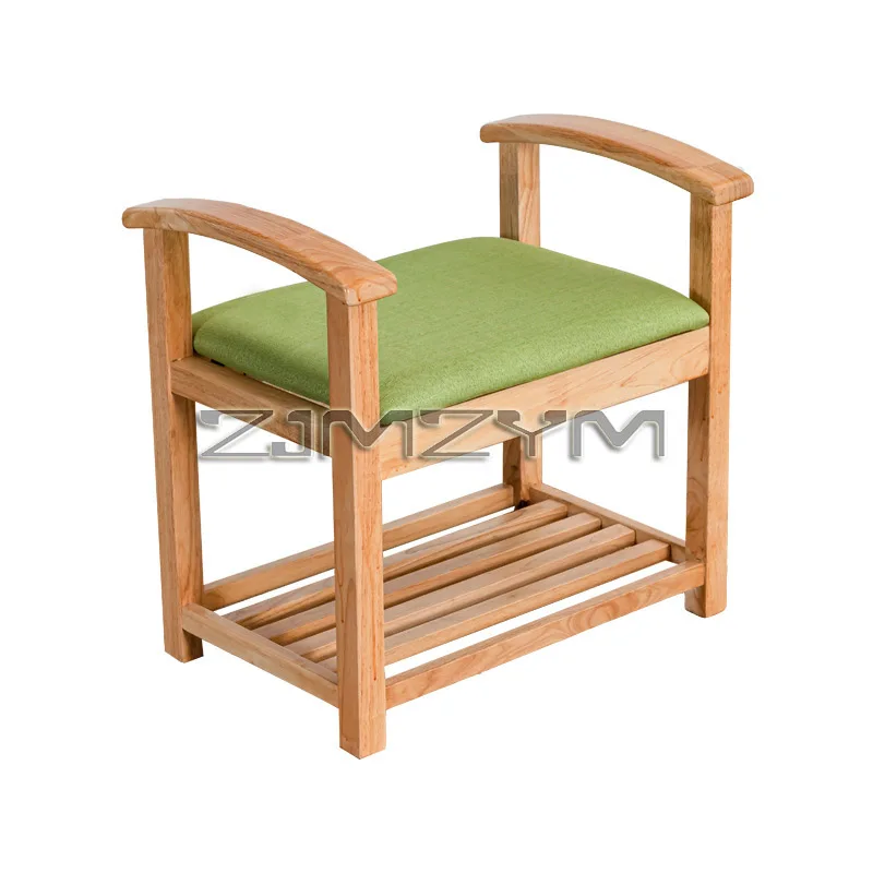 

Shoe Bench For The Elderly Nursing Home Solid Wood Armstool Bench Foot Stool For Aging Furniture