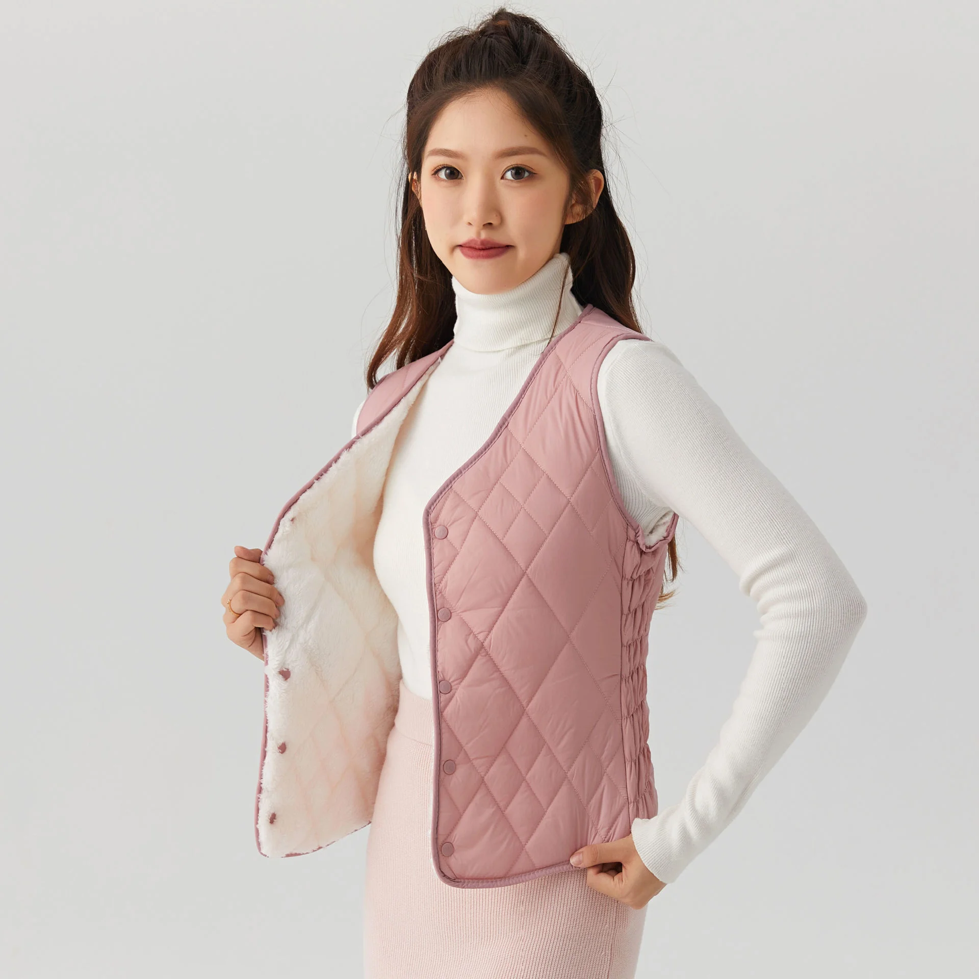 Women Sleeveless Vest Winter Warm Size 5XL Down Cotton Padded Jacket villus Female Veats Slim fit Sleeveless Waistcoat