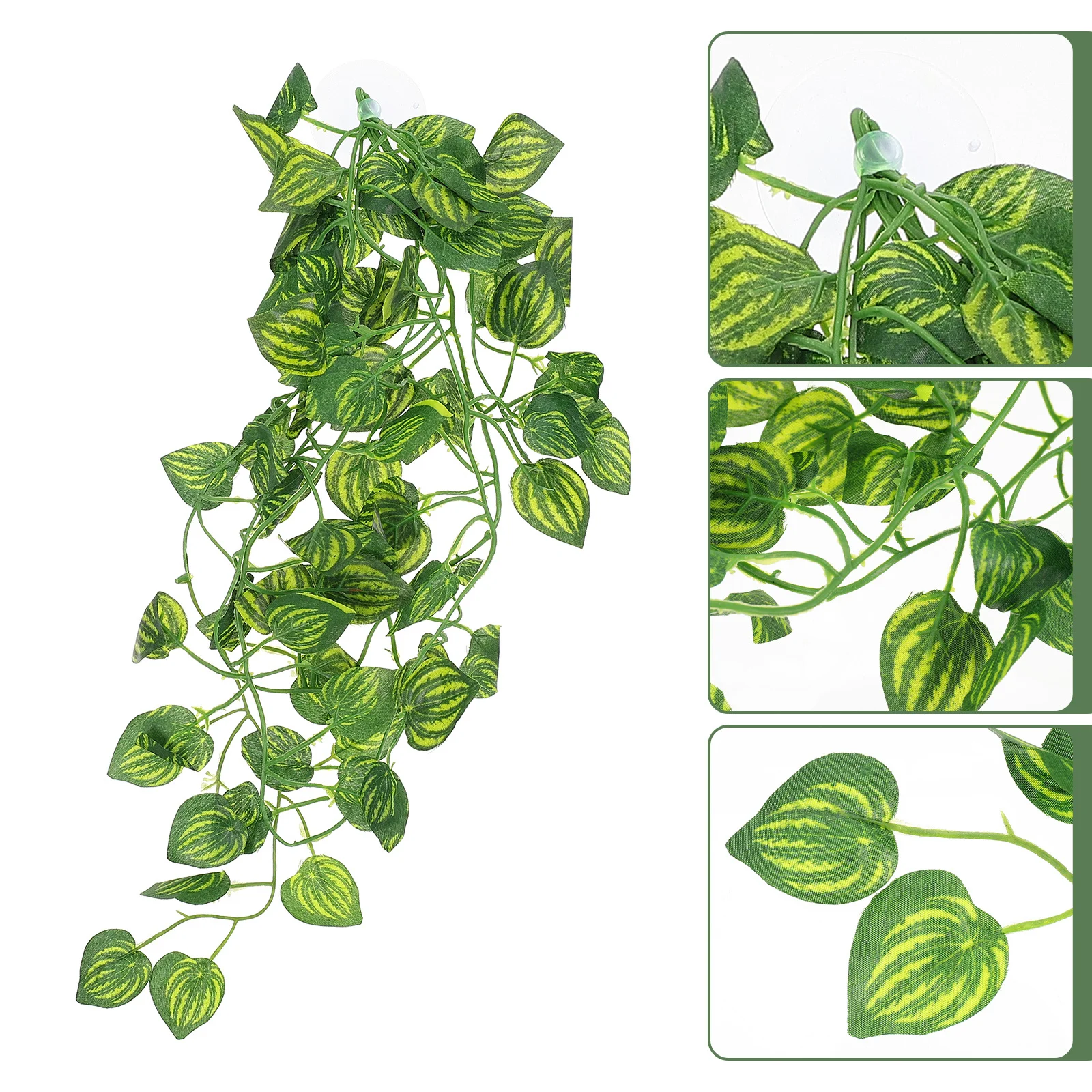 

Simulated Vine Plant Terrarium Decor Reptile Box Fake Leaf Vine Decorative Landscape for Gecko Tank Reptile Terrarium Accessory