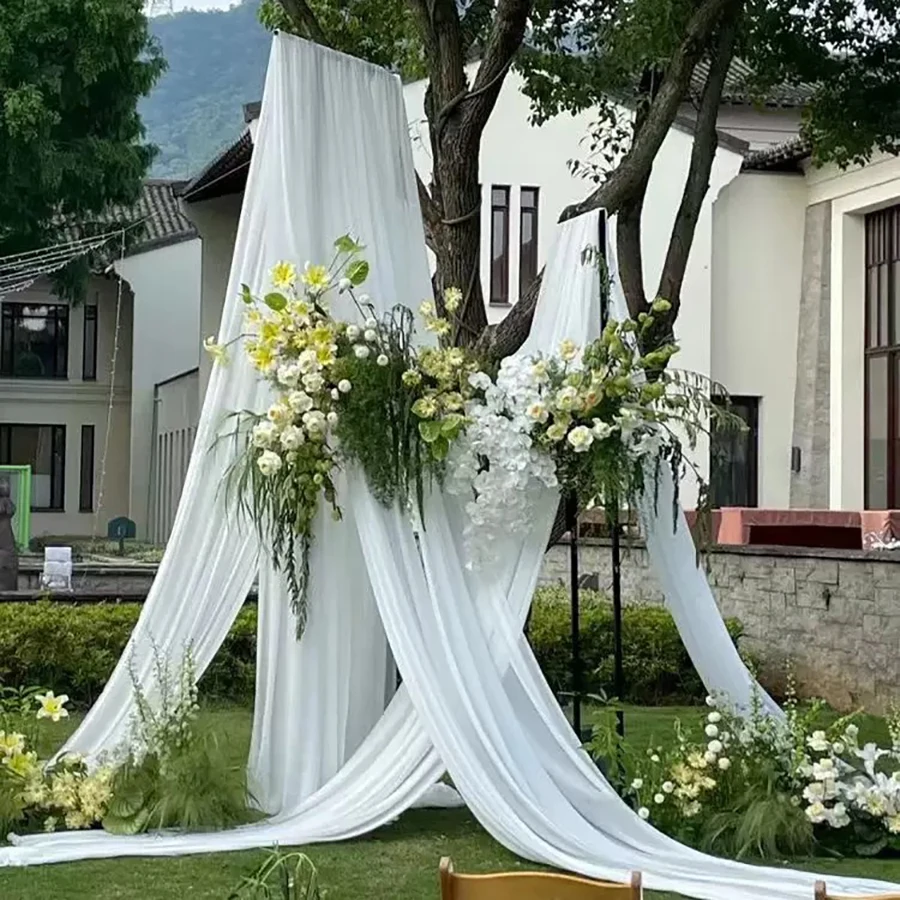 Backdrop Ceiling Drapes Wrinkle Free Tent Draping Curtains Wedding Ceremony Birthday Parties Backdrop Curtain Table Runner Decor