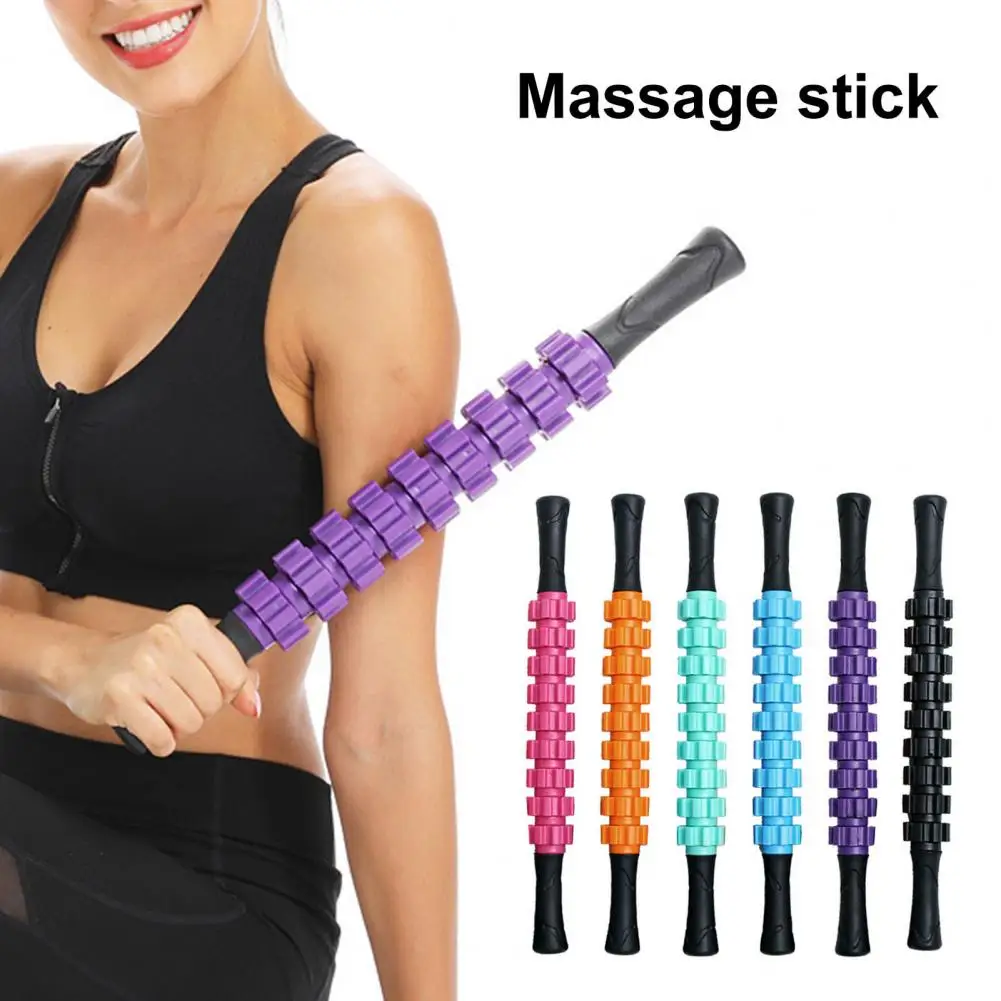 

Gear Massage Roller Stick Deep Tissue Relaxation Fitness Muscle Physical Therapy Fascia Roll Massager Shaft Plastic Rolling Pin